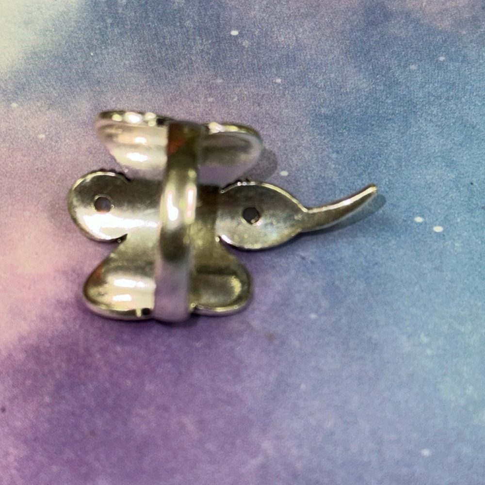 Moonstone Dragonfly Silver Ring - image 7